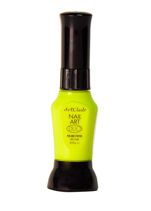 Color Club Nail Art Duo - Vibrant Neon Yellow Nail Polish Set | Perfect for Summer Nails, Pool Parties & Festival Makeup Looks