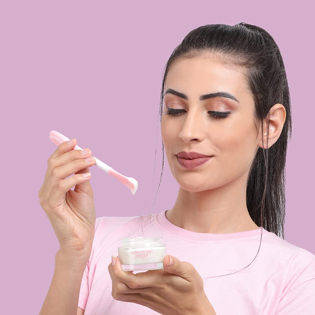 Noiant 2-in-1 Silicone Face Mask Applicator & Makeup Brush - Double-Ended Facial Mask Brush for Mud, Clay, Charcoal Masks - Soft Beauty Tool for Cream & Lotion Application - Perfect for Spa, Home Skincare & Professional Makeup
