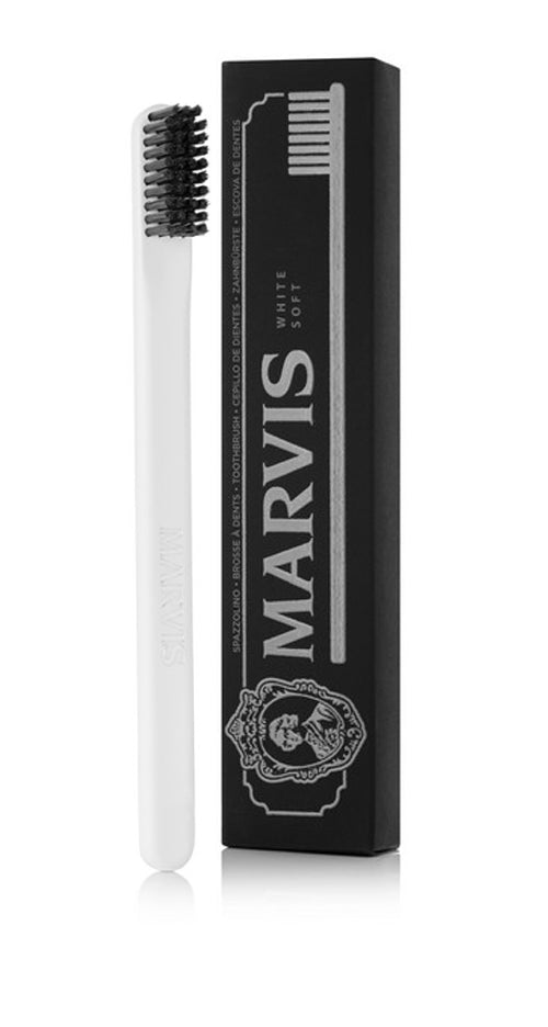 Soft Bristle Toothbrush with White Handle - Gentle Dental Care for Adults & Kids - Perfect for Travel, Home & Office Use