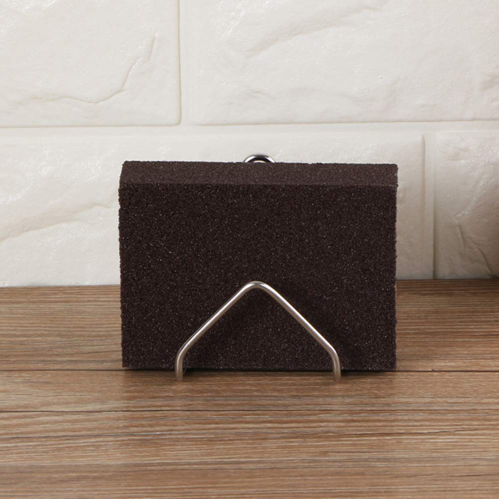 Premium Stainless Steel Kitchen Sink Caddy & Sponge Holder with Strong Suction Cups - Compact 7.4cm x 6cm Kitchen Organizer Rack for Sponges, Brushes & Utensils - Perfect for Small Sinks, RV Kitchens & Apartment Living