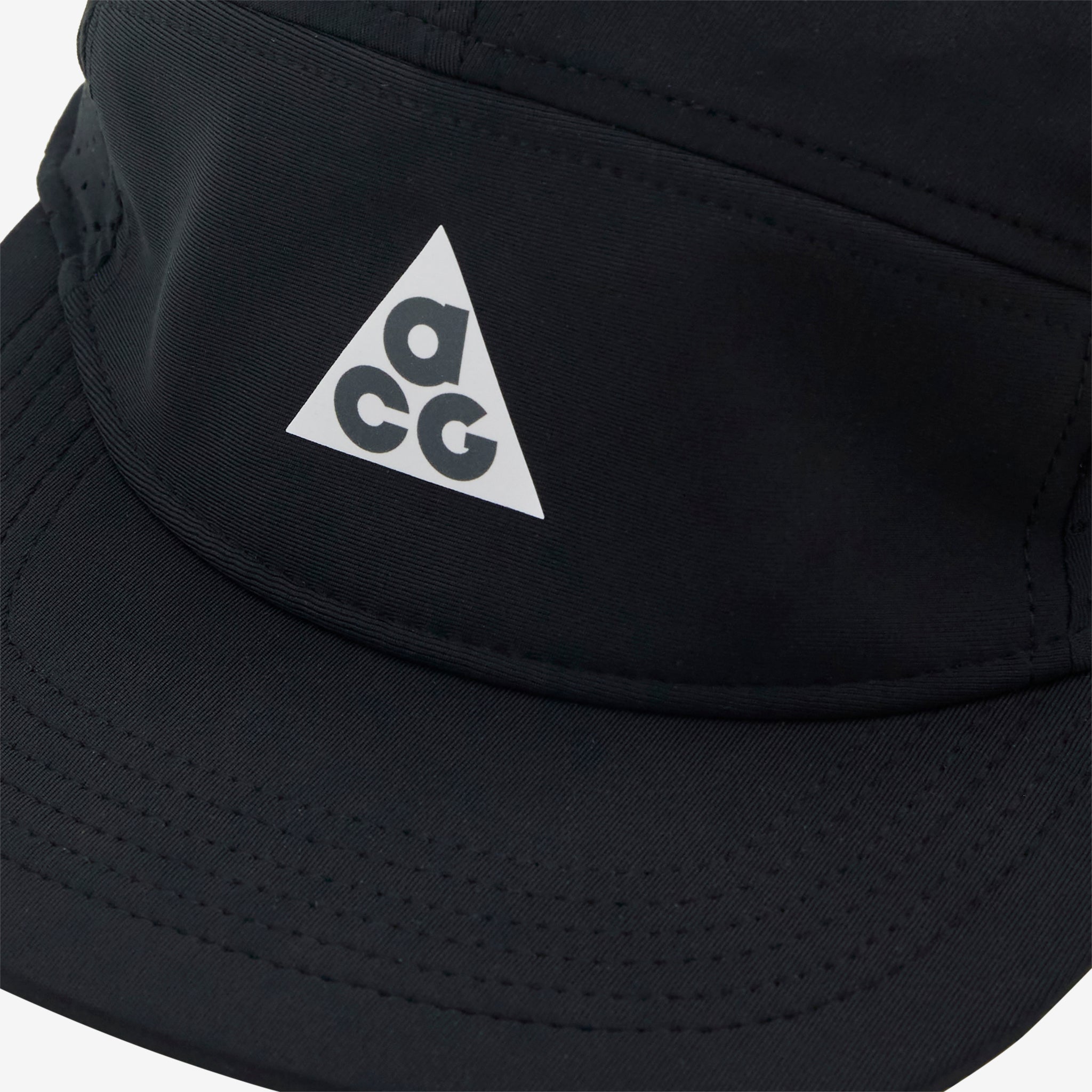 ACG Fly Cap Black with Reflective Silver Trim - Lightweight Adjustable Baseball Hat for Outdoor Sports & Urban Fashion