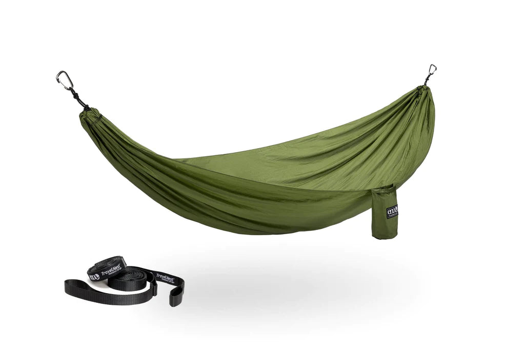 Eno TravelNest Hammock with Heavy-Duty Straps - Portable Camping & Backpacking Gear for Outdoor Adventures