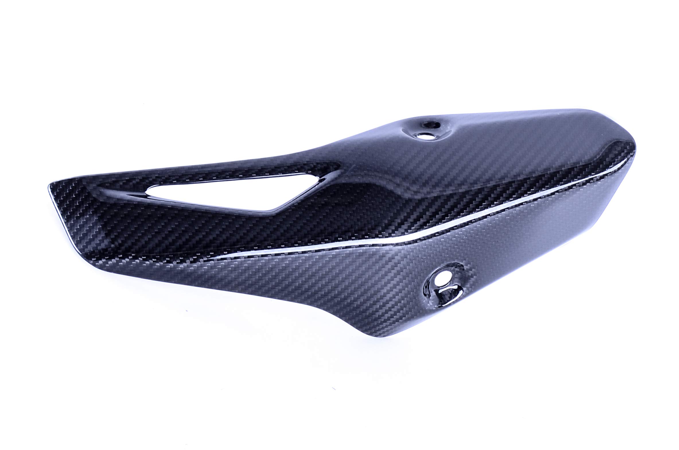 Bestem Carbon Fiber Exhaust Pipe Heat Shield Twill Weave for 2016-2018 Kawasaki Ninja ZX-10R - High-Performance Motorcycle Protection for Racing & Street Riding