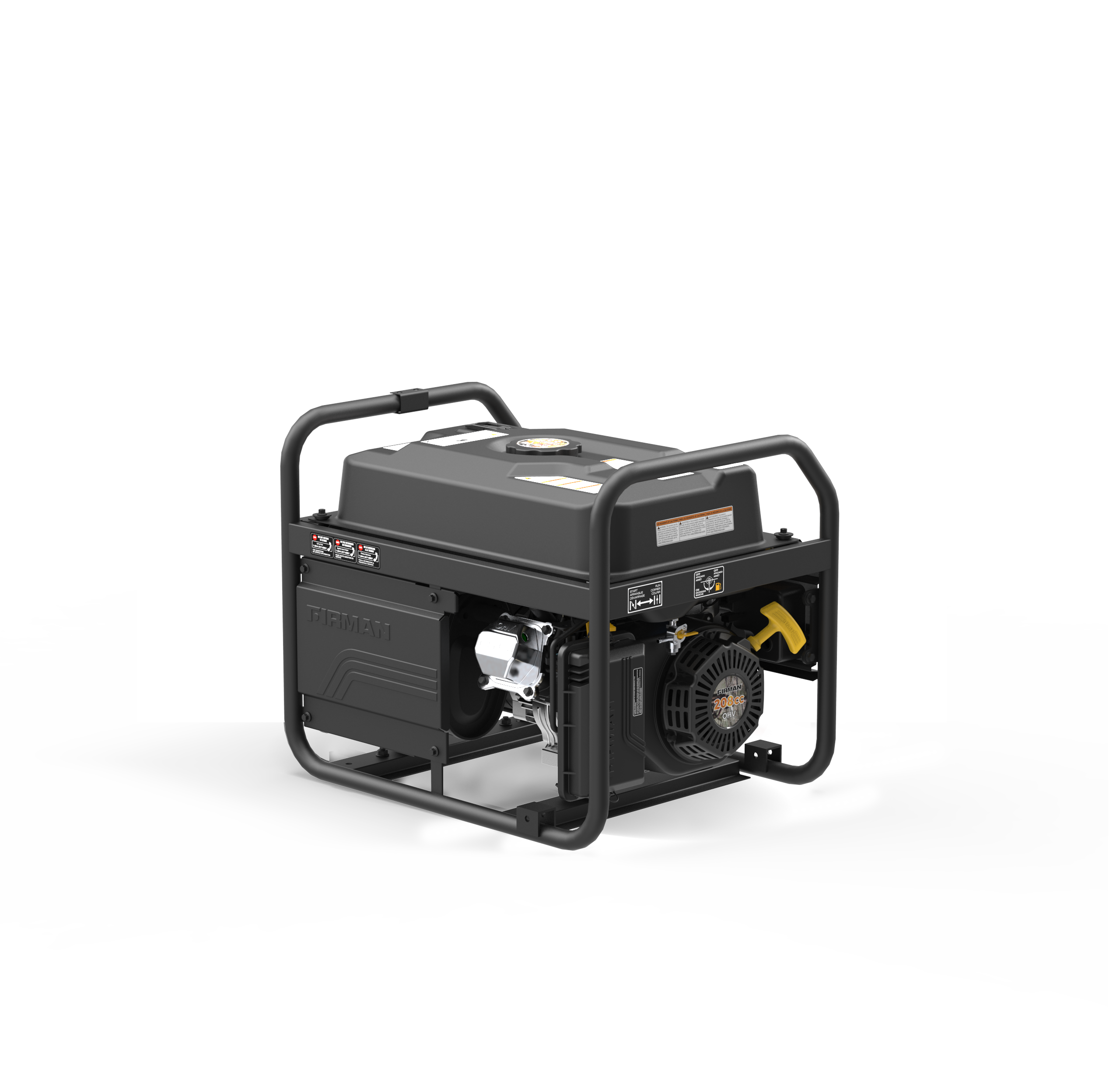 4550W Portable Gas Generator with Recoil Start - 120V Power for Camping, Outdoor Events & Emergency Backup