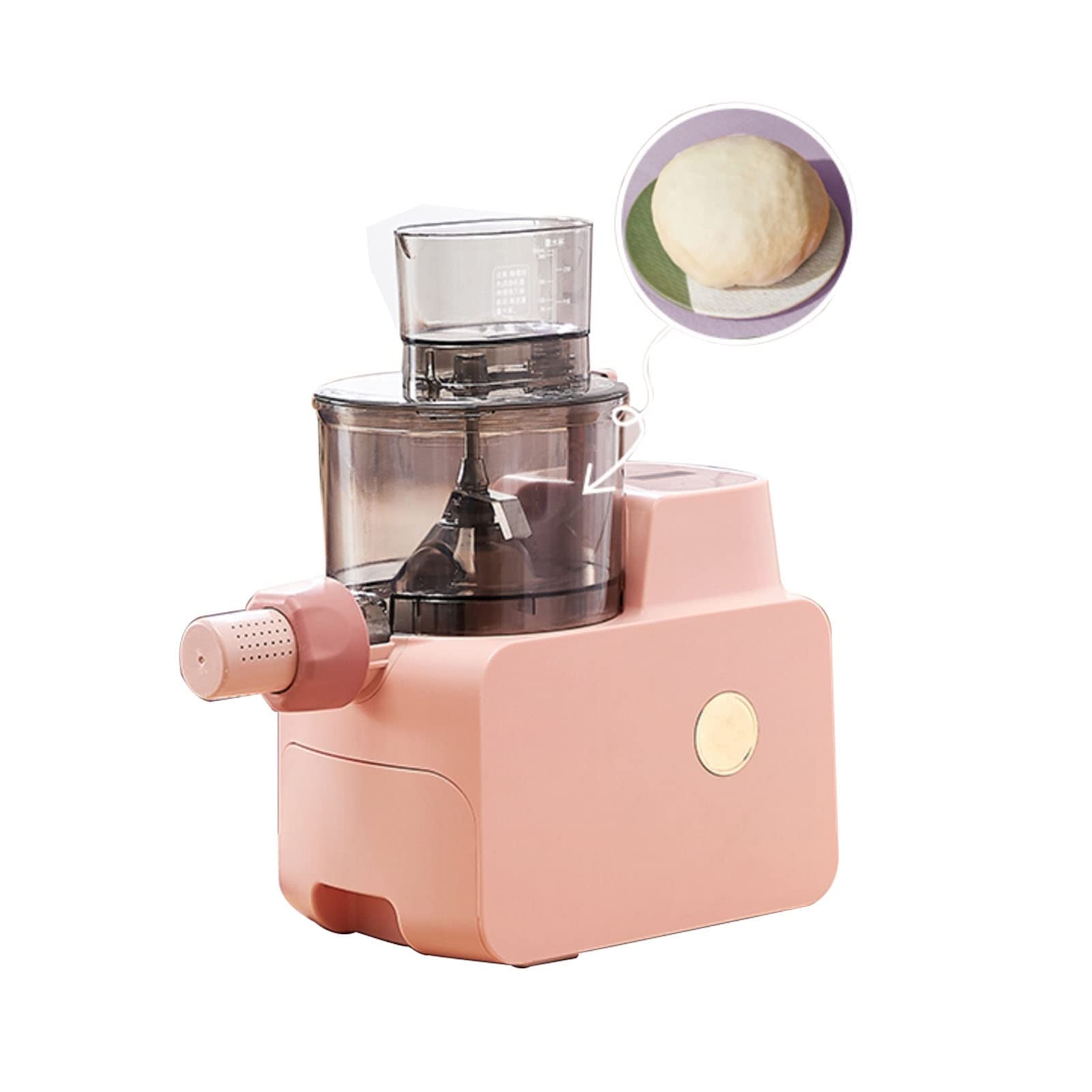 Electric Pasta Maker Machine - Automatic 2-in-1 Noodle & Dough Kneader with 9 Pasta Shapes (Spaghetti, Fettuccine, Penne) | Perfect for Italian Cuisine, Home Cooking & Restaurant Use (Purple)
