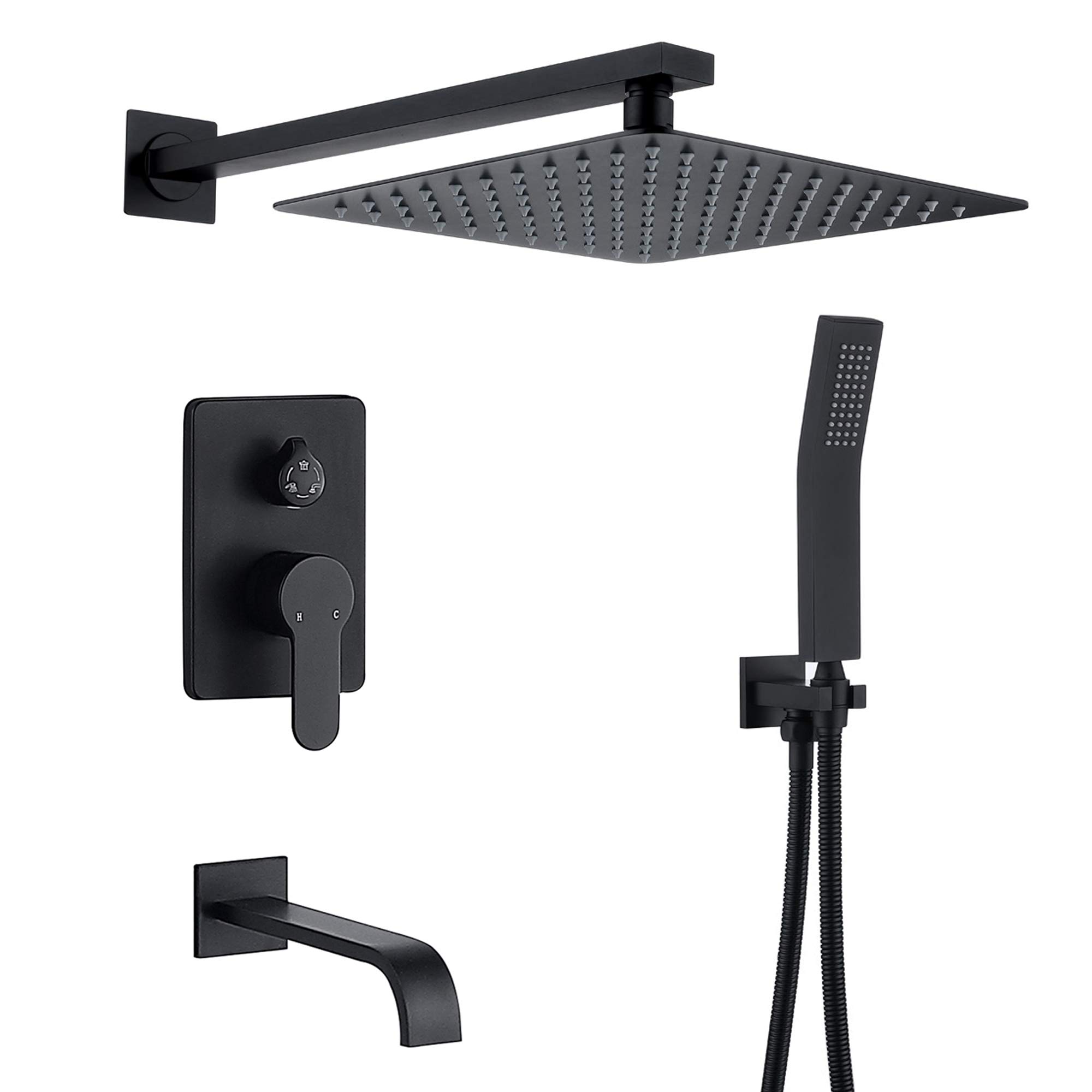 Premium All-Metal Shower System with 10