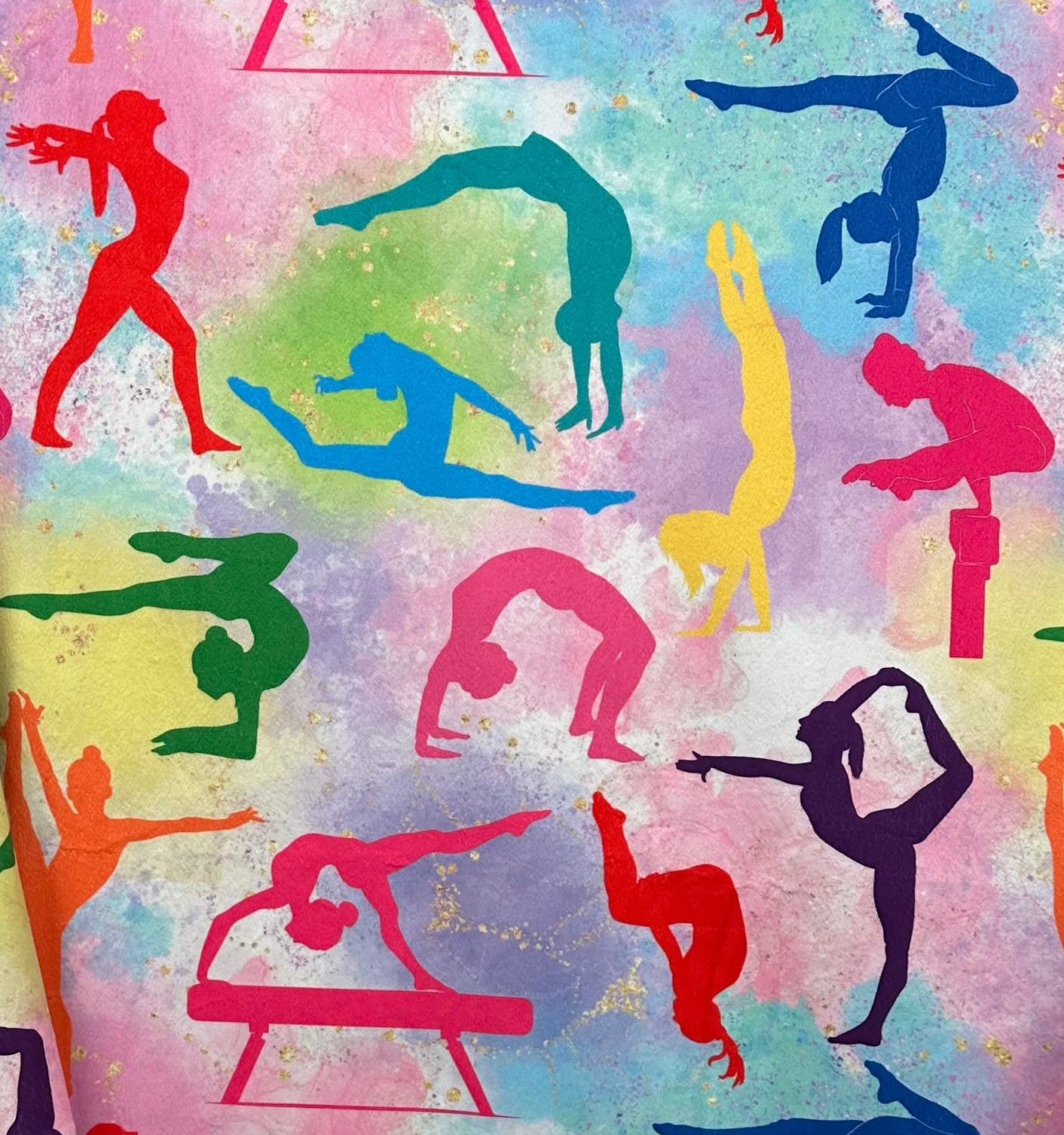 Paloma Pink Luxe Large 55x79 Minky Blanket for Gymnastics - Soft & Cozy Throw Blanket for Training, Competitions, and Home Comfort