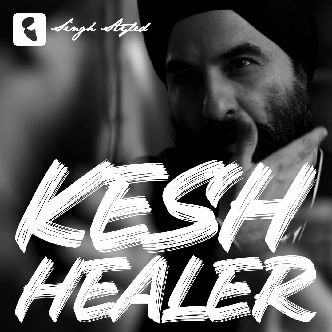 Singh Styled Kesh Healer Hair & Beard Oil Serum - Detangling Treatment for Soft, Manageable Hair & Beard | Reduces Breakage & Promotes Growth | Perfect for Daily Grooming & Styling