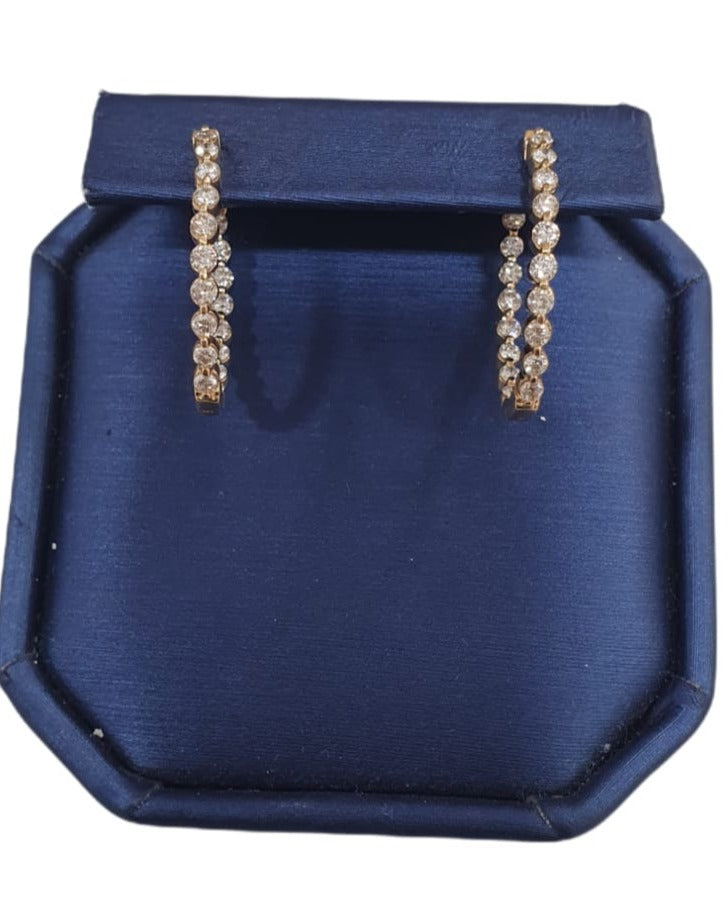 14K Yellow Gold Diamond Stud Earrings for Women - Elegant & Timeless Jewelry Gift for Anniversary, Wedding, or Special Occasion