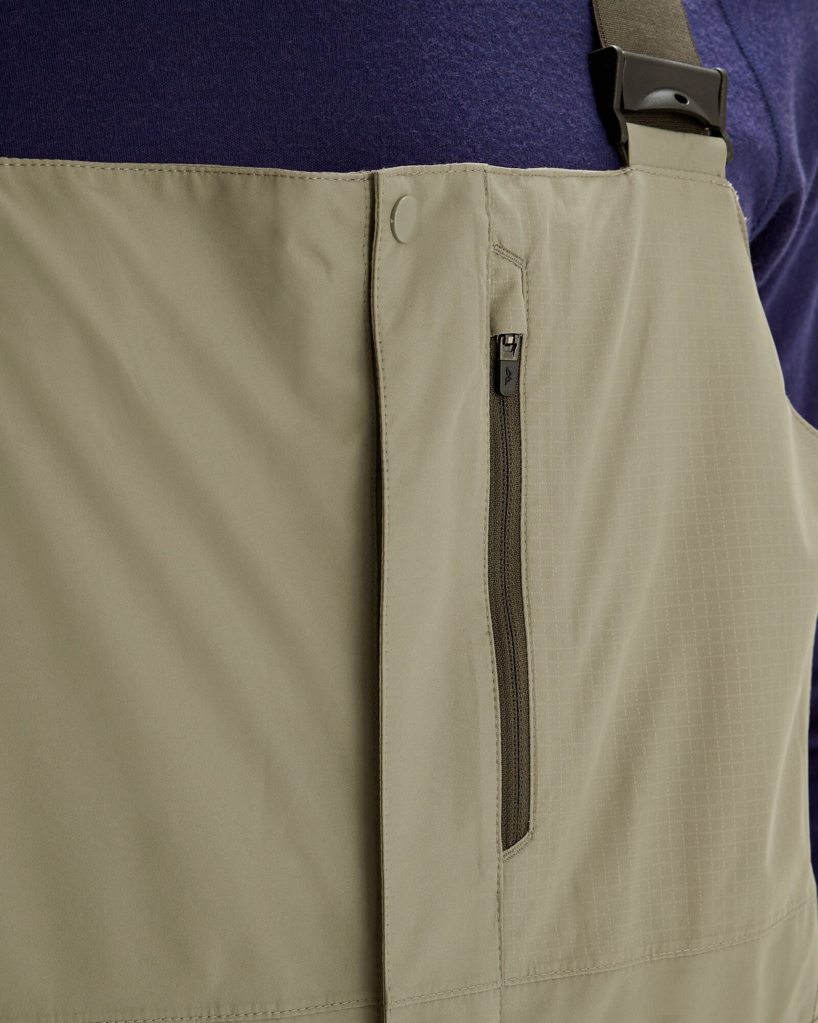 Men's PWDR Days 2L Insulated Snow Bib Pants - Waterproof Winter Ski Overalls for Snowboarding & Cold Weather - Beech Color