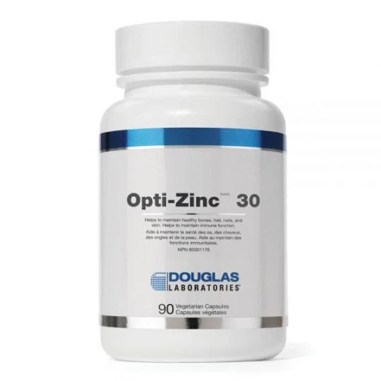 Douglas Labs Opti Zinc 30mg - Premium Zinc Supplement for Immune Support & Skin Health - Supports Healthy Immune System, Wound Healing & Antioxidant Protection - Ideal for Daily Wellness & Immune Boosting