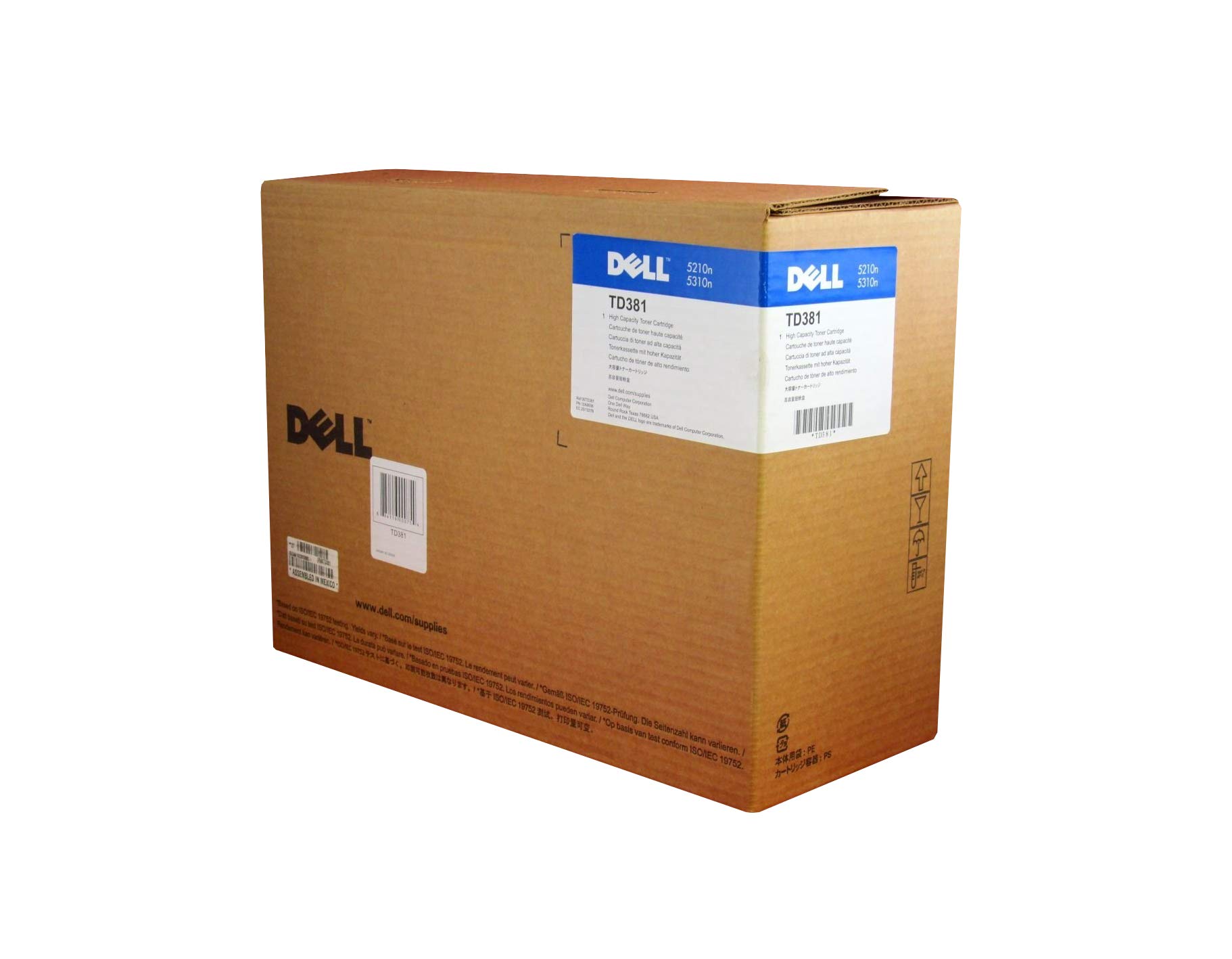 Dell HD767 Black Toner Cartridge for 5210n/5310n Laser Printers - High Yield Replacement for Office & Home Printing