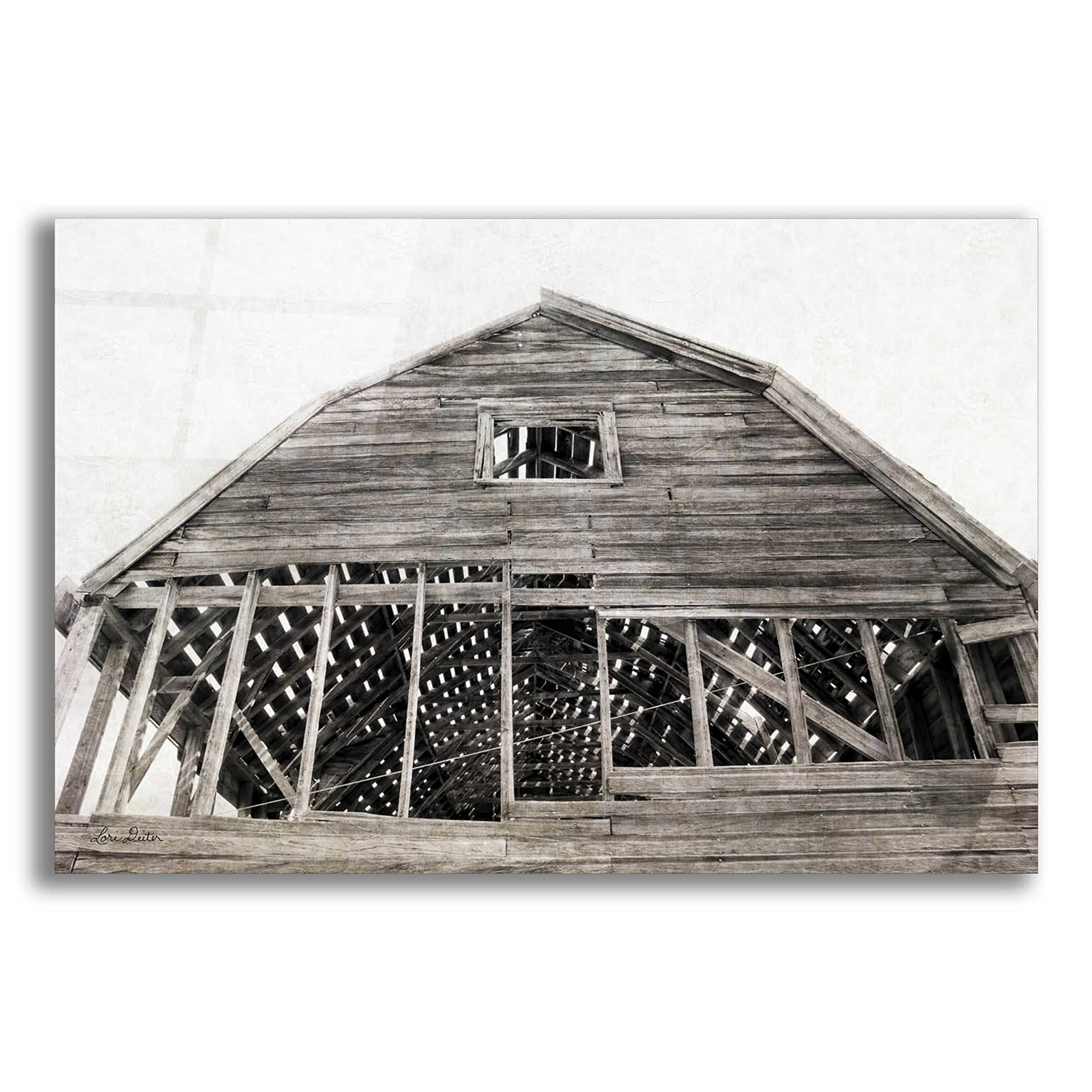 Wyoming Barn Acrylic Glass Wall Art by Lori Deiter - 24x16 Inches Modern Farmhouse Decor for Living Room, Bedroom & Office