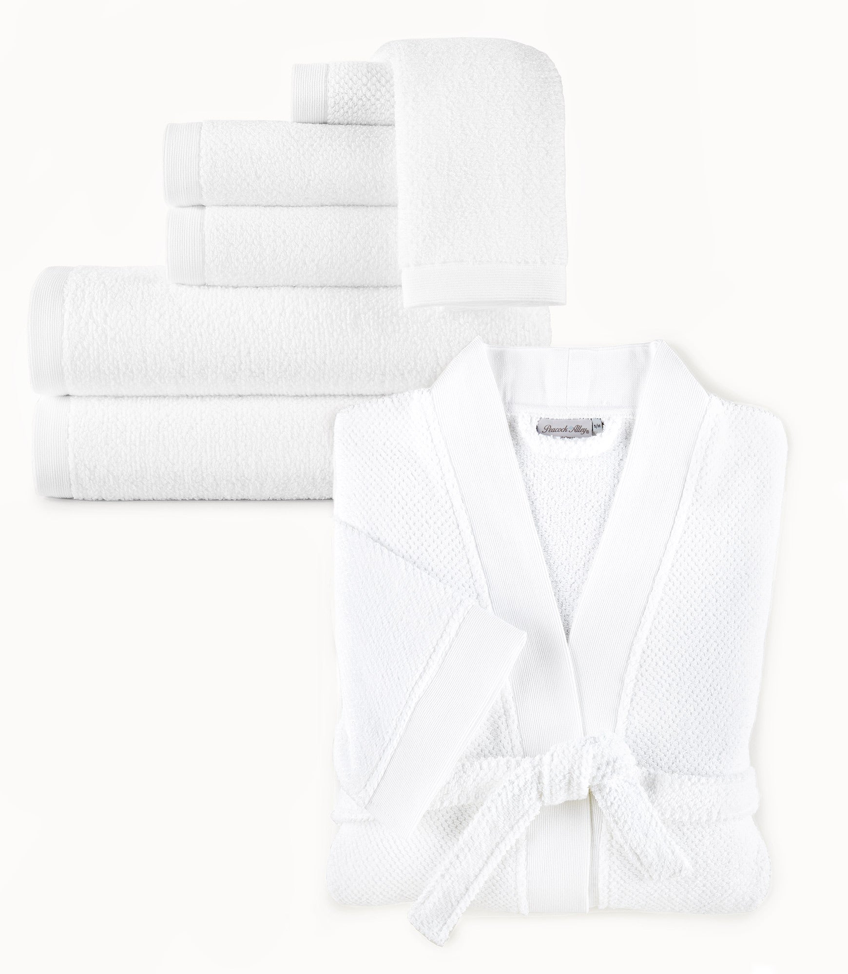 Luxury Jubilee Towel and Bathrobe Set - Super Soft 100% Cotton Bath Towel & Plush Robe for Spa, Hotel, and Home Use