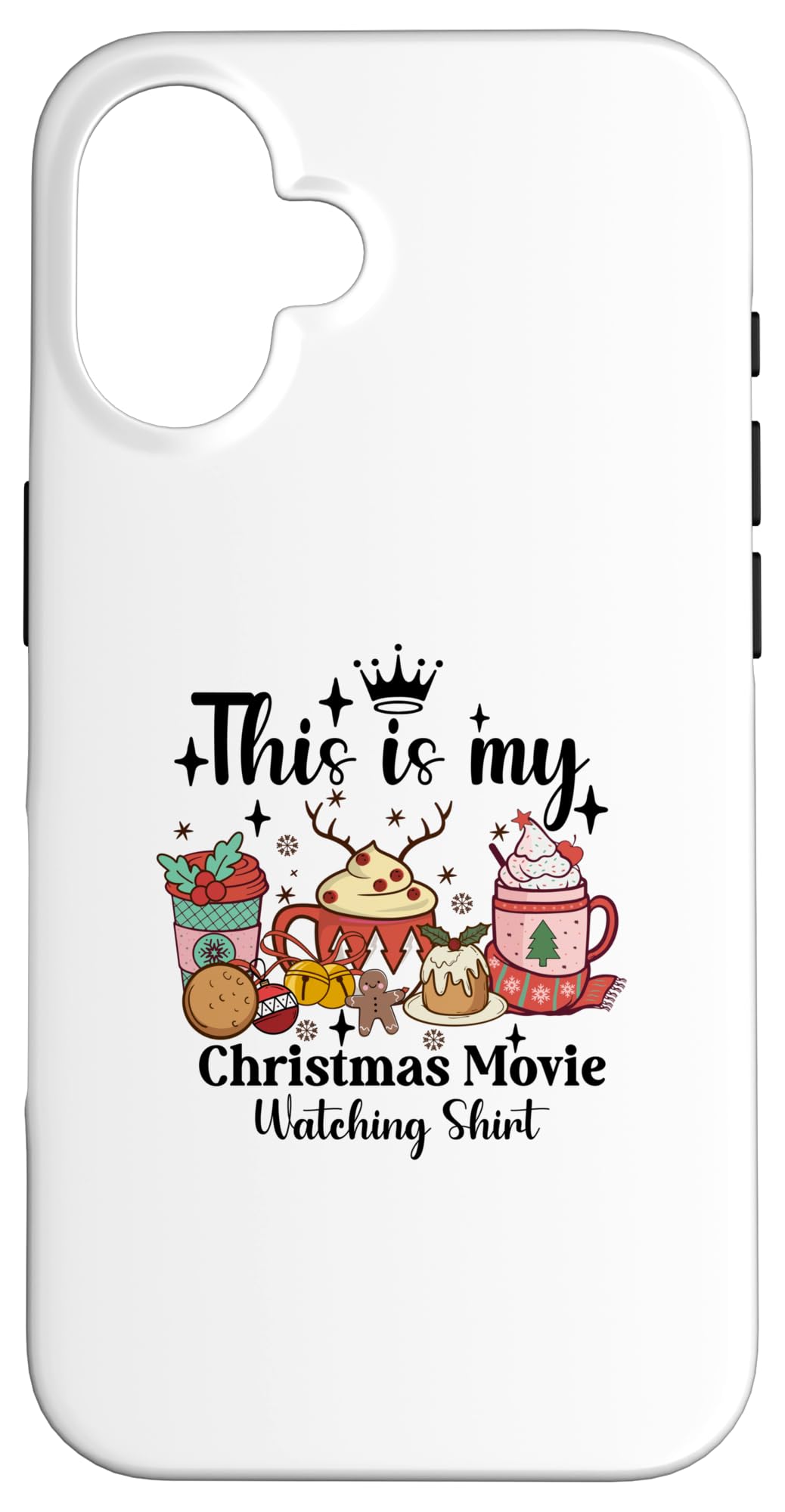 iPhone 16 Protective Case for Christmas Gifts - Holiday Movie Night Accessories | Perfect for Christmas Parties, Family Gatherings & Cozy Winter Evenings