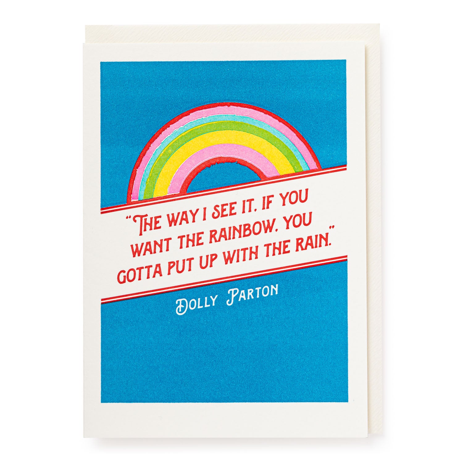 Dolly Parton Rainbow Greeting Card - Colorful Birthday, Thank You, or Holiday Card for Fans - Perfect for Celebrations, Gifts, and Special Occasions