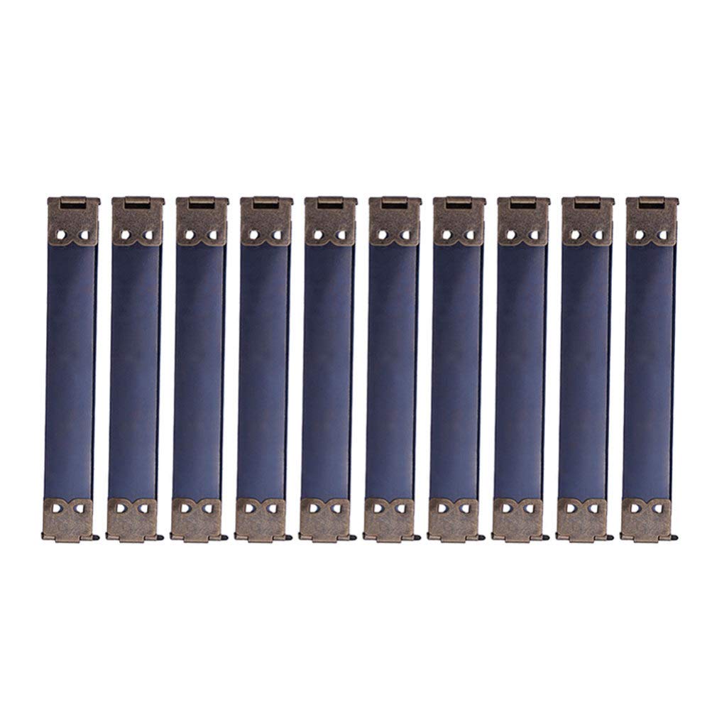 10pcs 8.5cm Metal Internal Flex Frames with Kiss Clasp for DIY Handbags, Purses & Wallets - Secure Hinges with Loops Lock for Sewing & Crafting - Perfect for Bag Making, Repair & Leatherworking Projects