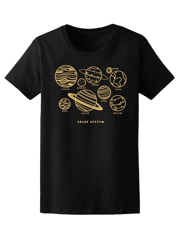 Solar System Planets Graphic T-Shirt for Men - Space Themed Casual Tee for Astronomy Lovers & Sci-Fi Fans