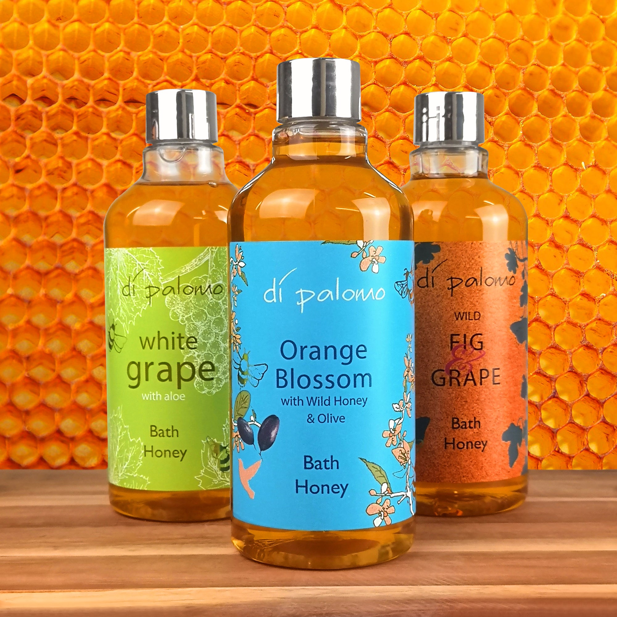 Di Palomo Wild Fig & Grape Bath Honey 300ml - Luxurious Moisturizing Body Wash for Dry Skin | Perfect for Spa Day, Relaxing Bath & Gift Sets