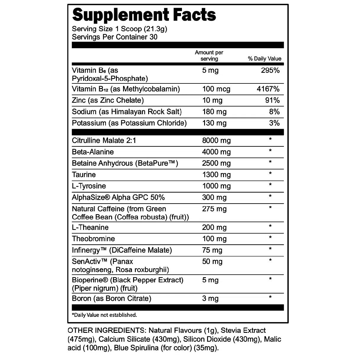 Transparent Labs BULK Black Elite Pre-Workout Powder - Premium Pre-Training Formula for Muscle Growth & Energy Boost | Gym & Fitness Supplement for Athletes & Bodybuilders