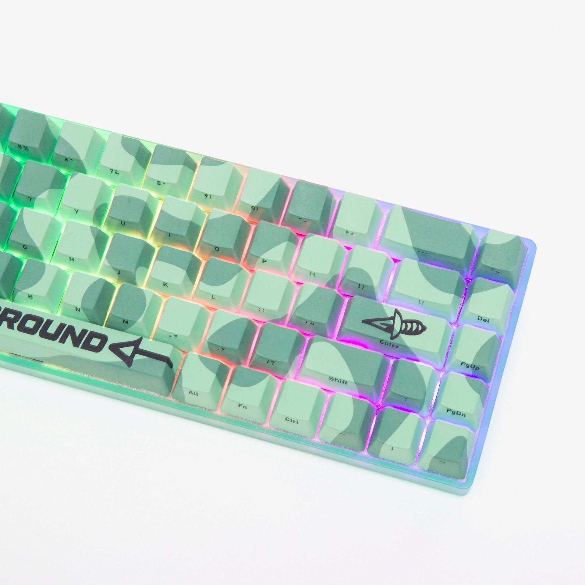 Graffiti Keyboard - Wireless Mechanical Gaming Keyboard with RGB Backlit, Customizable Keys for PC & Mac - Perfect for Gamers, Programmers & Artists