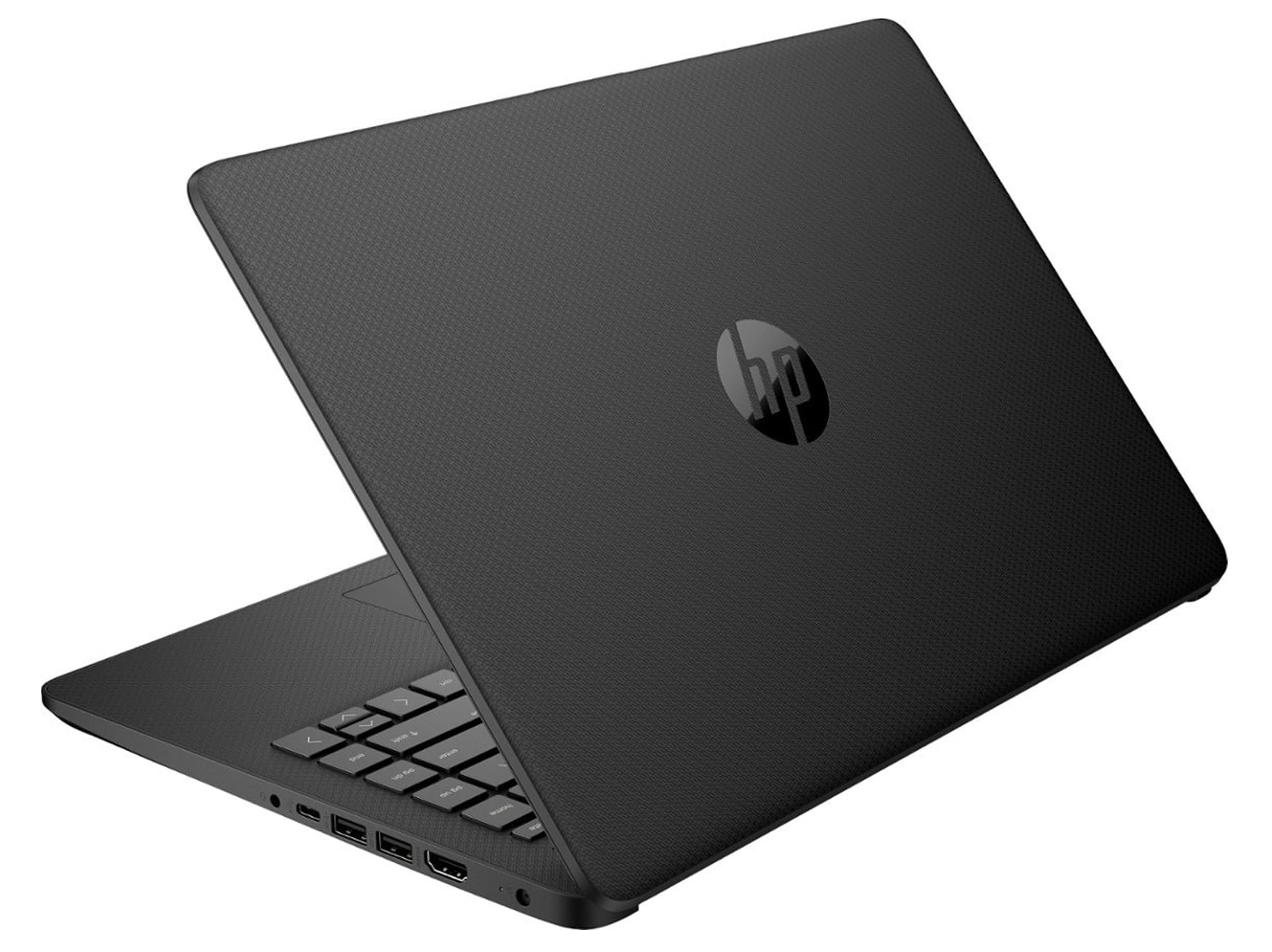 HP Premium 14-inch HD Laptop - Intel Celeron N4120 up to 2.8GHz, 16GB RAM, 64GB SSD, Webcam, Fast Charging, Bluetooth, HDMI, USB-C, WiFi - Windows 11 S with 1 Year Microsoft 365 - Includes LIONEYE HDMI Cable - Black (Renewed) - Perfect for Remote Work, Online Classes & Home Office Use