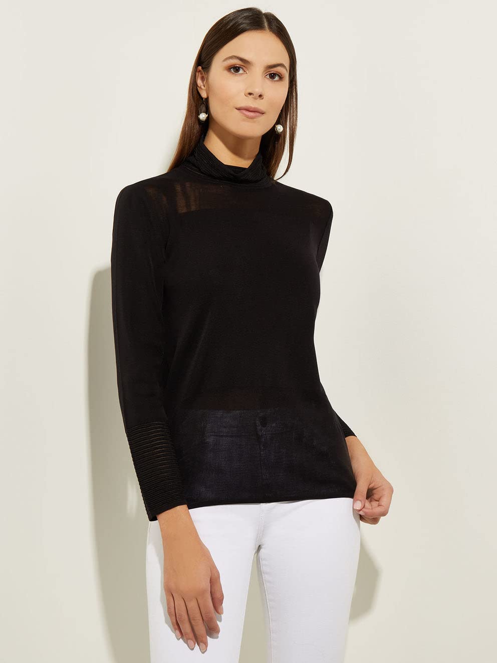 Stylish MISOOK Sleeve Knit Tunic Top - Lightweight Unlined Design for Women | Machine & Hand Washable | Perfect for Casual Wear, Office Outfits & Layering