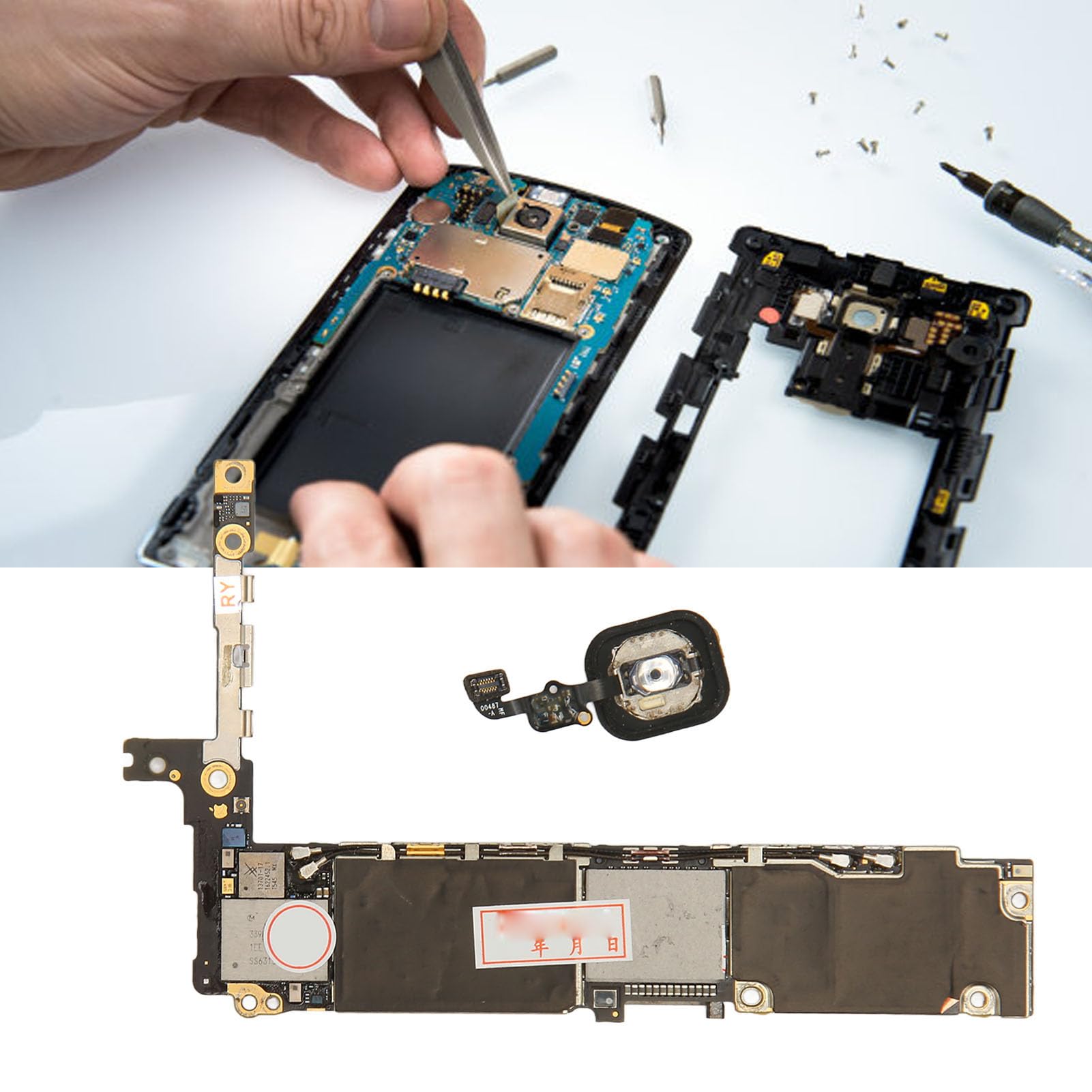 Professional iPhone Motherboard Replacement - 32GB Logic Board PCB with Touch ID for Phone Repair | Perfect for DIY Fixes & Tech Repairs