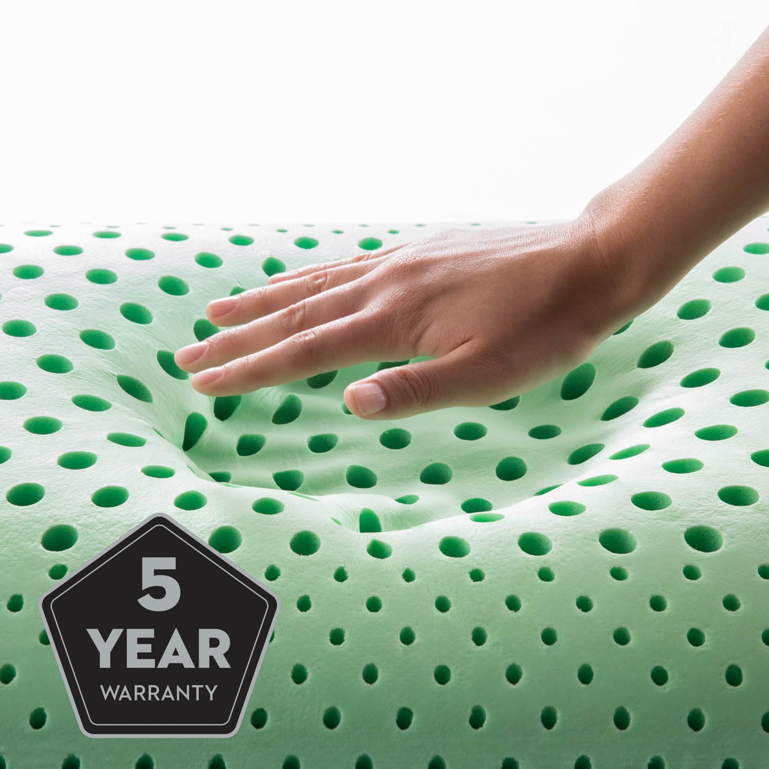 Malouf Shoulder Zoned Dough + Peppermint Pillow - Orthopedic Support for Neck Pain Relief - Perfect for Side Sleepers and Back Pain Sufferers