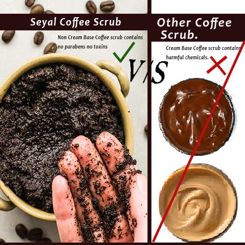 Organic Arabica Coffee Scrub for Face & Body - Natural Exfoliator for Cellulite & Stretch Marks, 100g | Gentle Skin Renewal for Spa Day & Home Skincare Routine