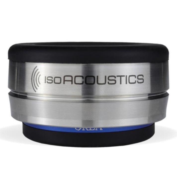 IsoAcoustics Orea Indigo Audio Isolation Feet - Premium Speaker & Studio Monitor Isolation Pads for Enhanced Sound Clarity (Set of 4) - Perfect for Home Studios, DJ Setups, and Audiophile Listening Rooms