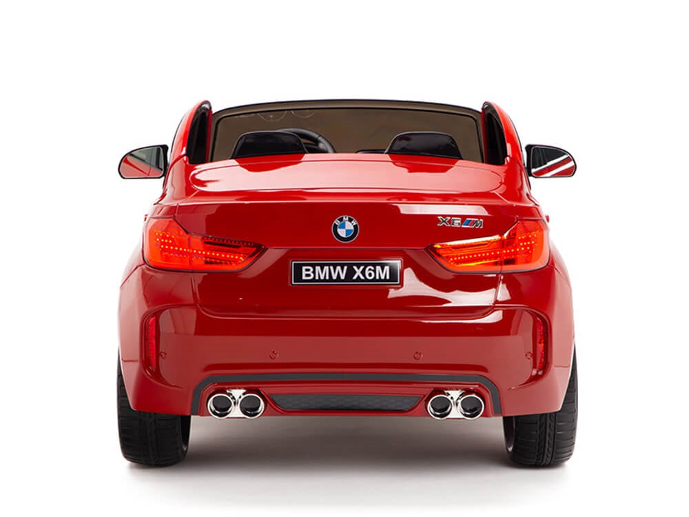 BMW X6M 12V Kids Ride On Car with Parent Remote Control - 2 Seater, Red - Perfect for Outdoor Play & Birthday Gifts for Toddlers