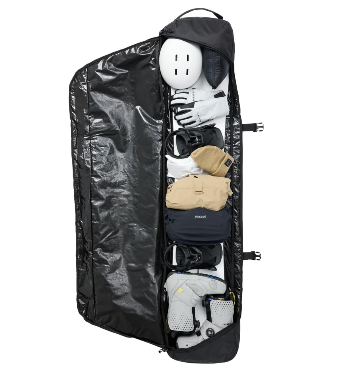 Burton Gig Snowboard Bag - Durable 166cm Travel Case for Snowboards - True Black - Perfect for Air Travel & Winter Sports Gear Protection