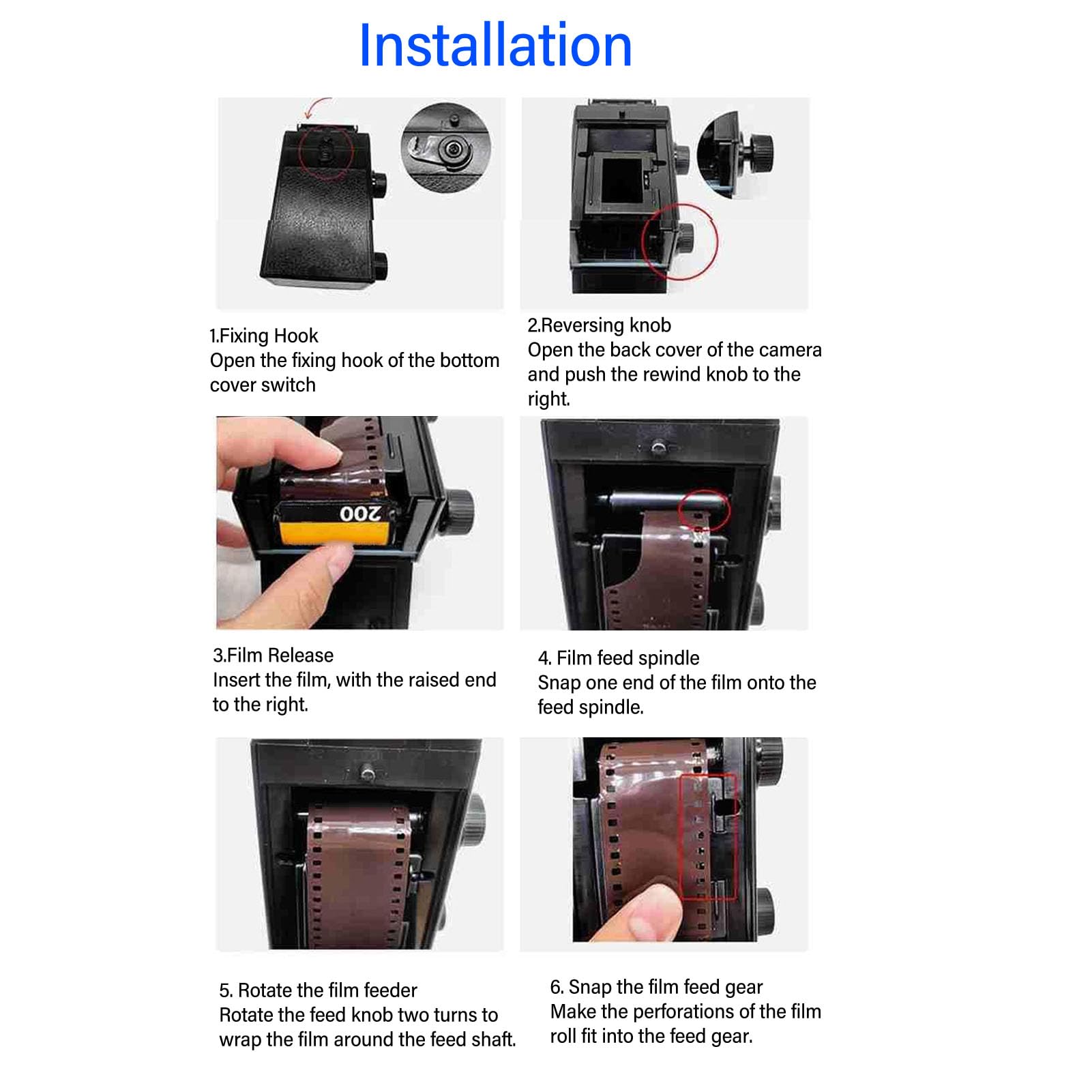 Vintage 35MM Dual Lens TLR Film Camera - Classic Retro DIY Double Reflex Camera for 35MM/135 Film - Perfect for Photography Enthusiasts & Vintage Style Shooting