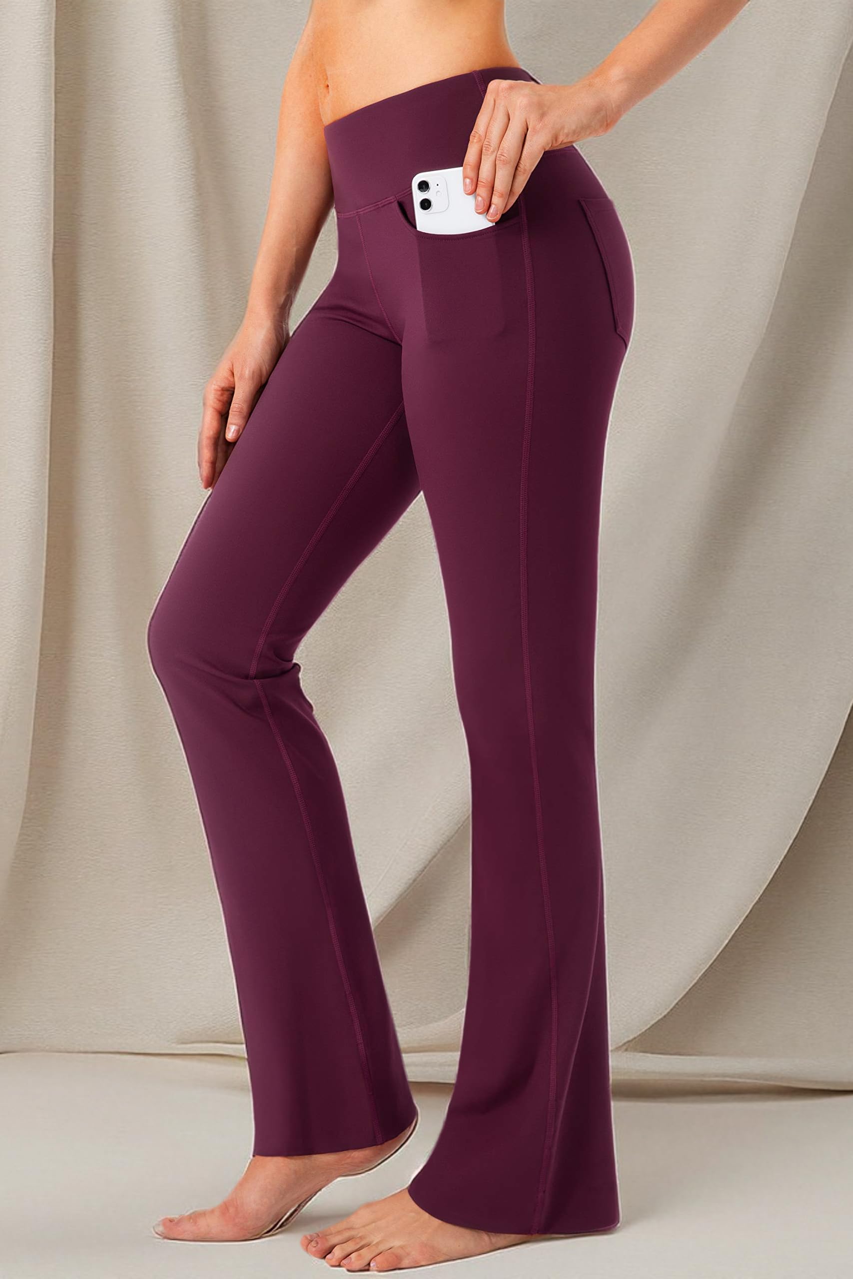 G Gradual Women's High Waist Yoga Pants with 4 Pockets - Bootcut Work Dress Pants for Office & Casual Wear | Perfect for Yoga, Work & Everyday Comfort