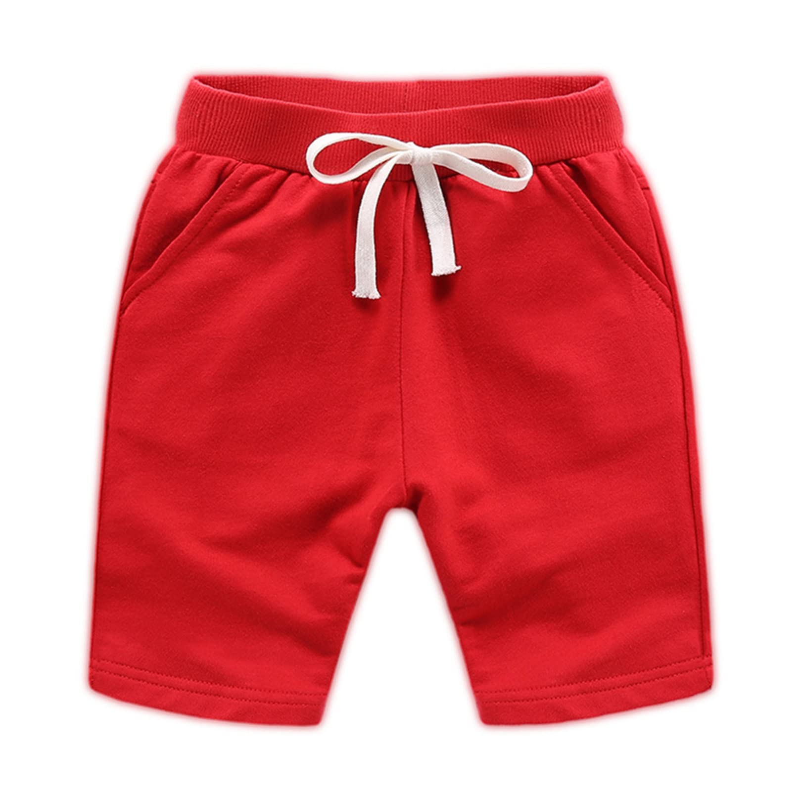 Soft Cotton Toddler Jogger Sweatpants for Boys & Girls - Comfortable Kids' Casual Shorts with Elastic Waist | Perfect for Playtime, Daycare & Summer Outfits