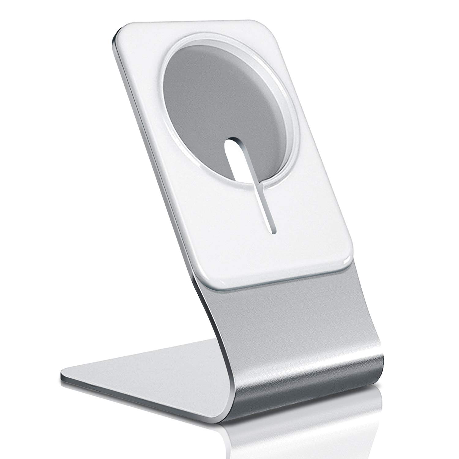 Magnetic Phone Stand for Apple MagSafe Charger - Aluminum Wireless Charging Holder Dock Compatible with iPhone 15/14/13/12 Pro Max/Plus/Mini - Perfect for Office Desk, Home Table & Nightstand Charging