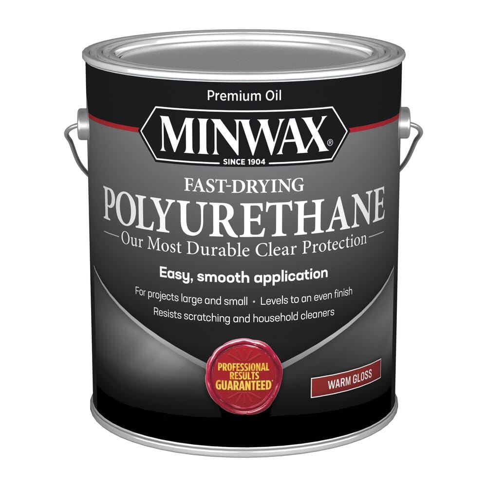 Minwax Polyurethane Varnish - Interior Gloss Finish (1 Quart, GL22) for Wood Floors, Furniture & Cabinets