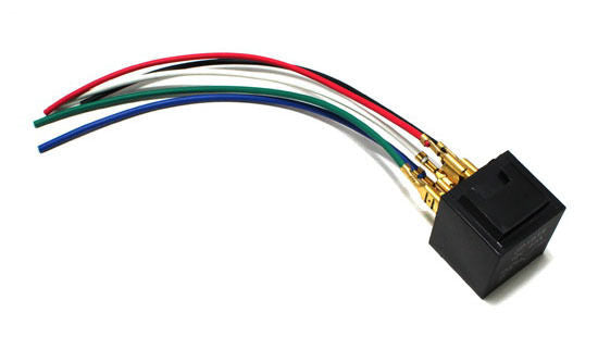 5 Pin 12V 40A SPDT Automotive Relay Socket with Wires - Compatible with Car Fog Lights, Daytime Running Lamps, LED Light Bars & Off-Road Lighting Accessories - Perfect for DIY Auto Electrical Projects & Vehicle Upgrades
