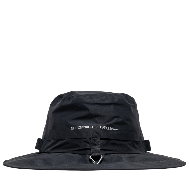 Nike ACG Apex Bucket Hat - Black/Reflective Silver Waterproof Sun Hat for Hiking, Camping & Outdoor Adventures