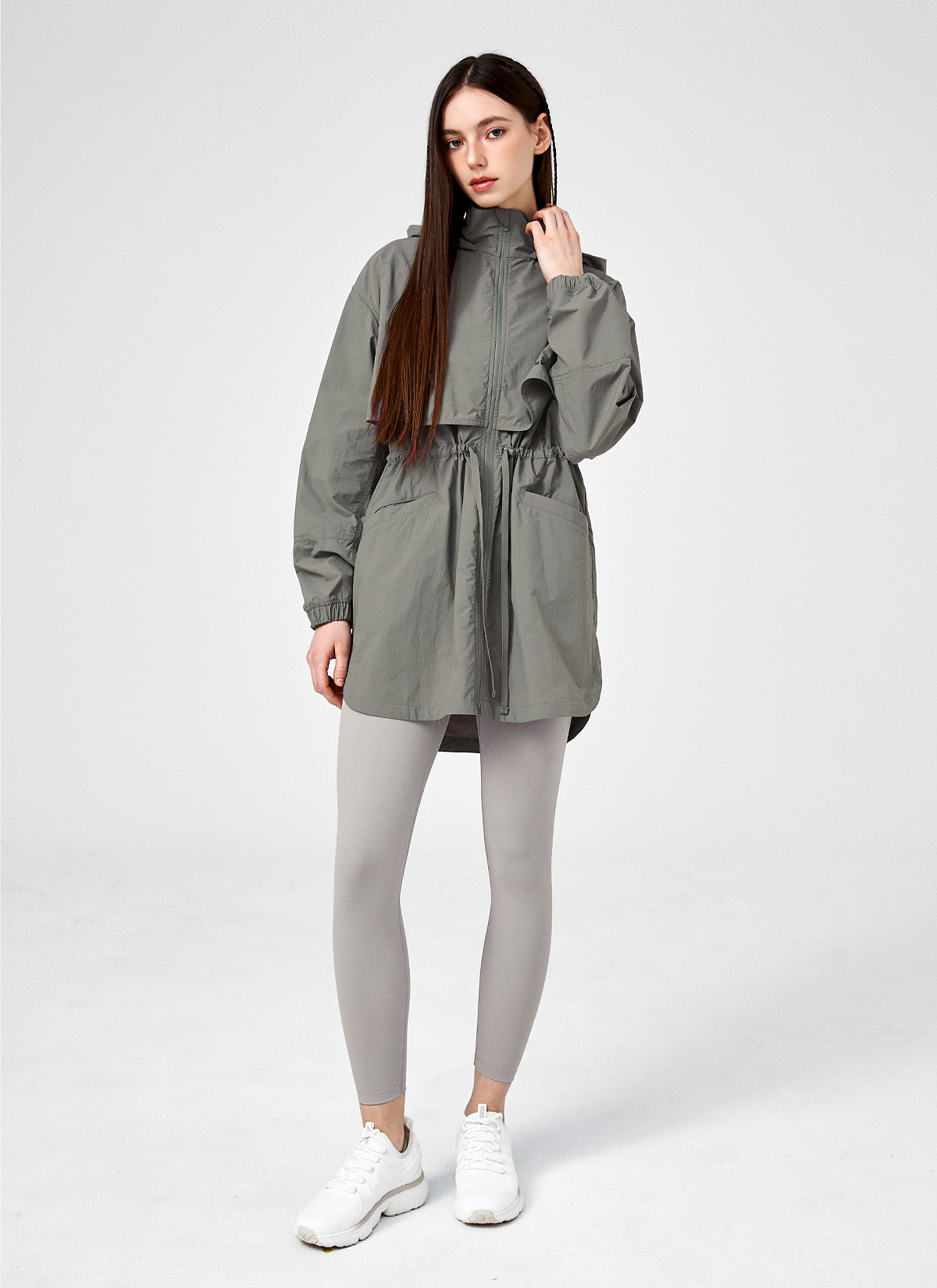 Lightweight String Hood Windbreaker Jacket for Men & Women - Perfect for Running, Hiking & Outdoor Activities