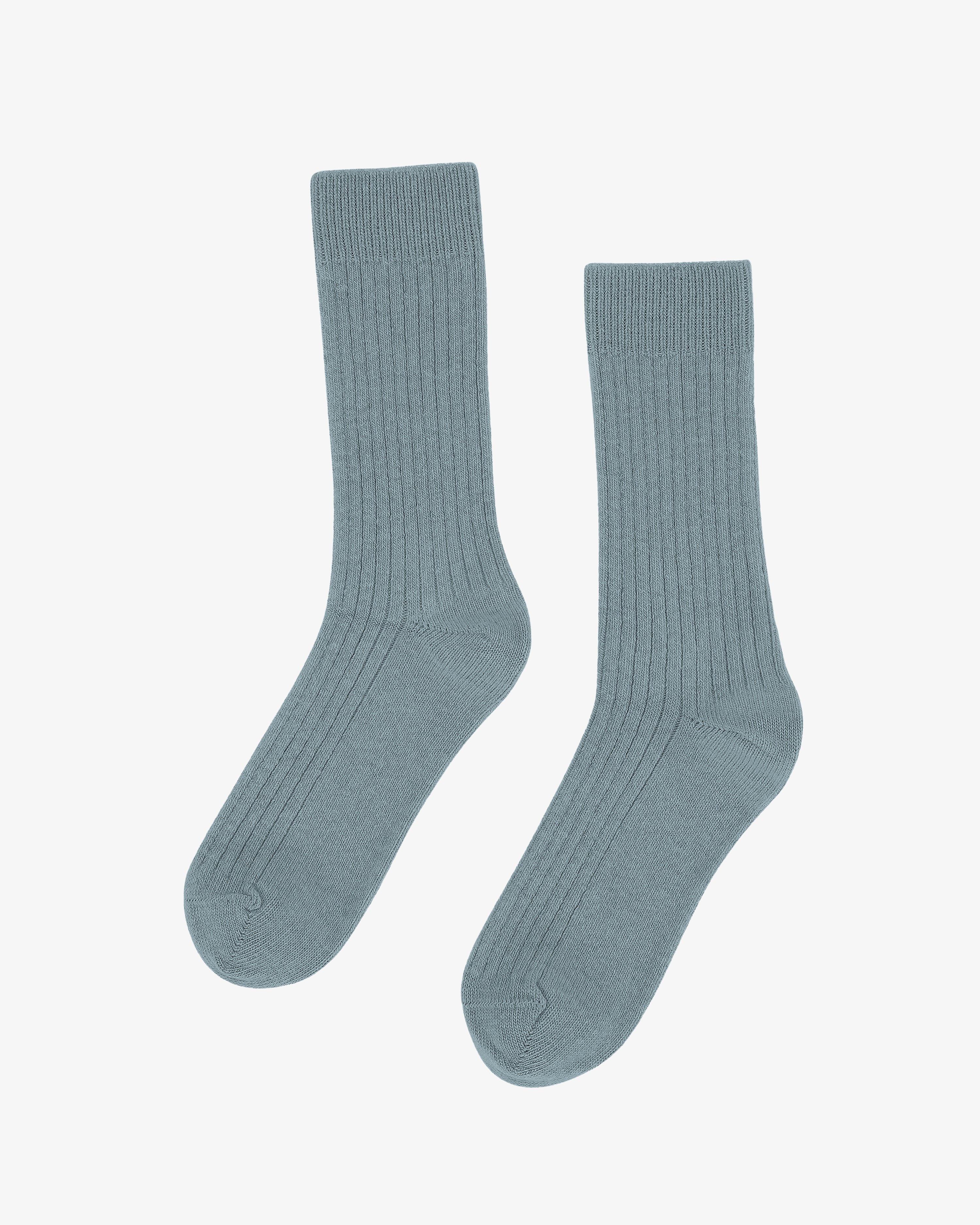 Premium Merino Wool Blend Socks for Men & Women - Soft, Breathable & Odor-Resistant Hiking & Outdoor Socks in Stone Blue - Perfect for Camping, Running & Cold Weather Activities