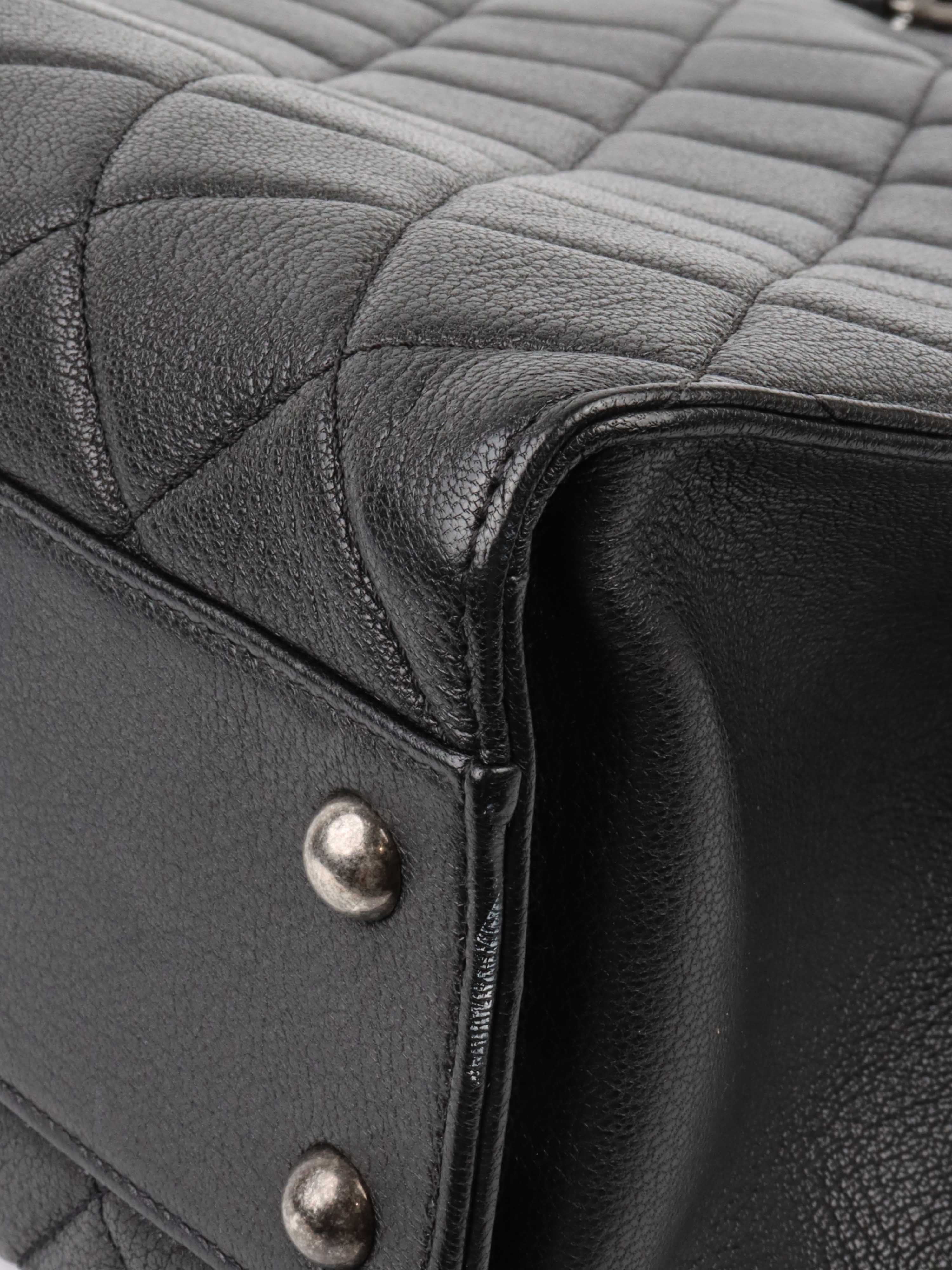 Chanel Black Caviar Quilted Leather Shopping Tote Bag for Women - Luxury Designer Handbag for Work, Travel & Everyday Use