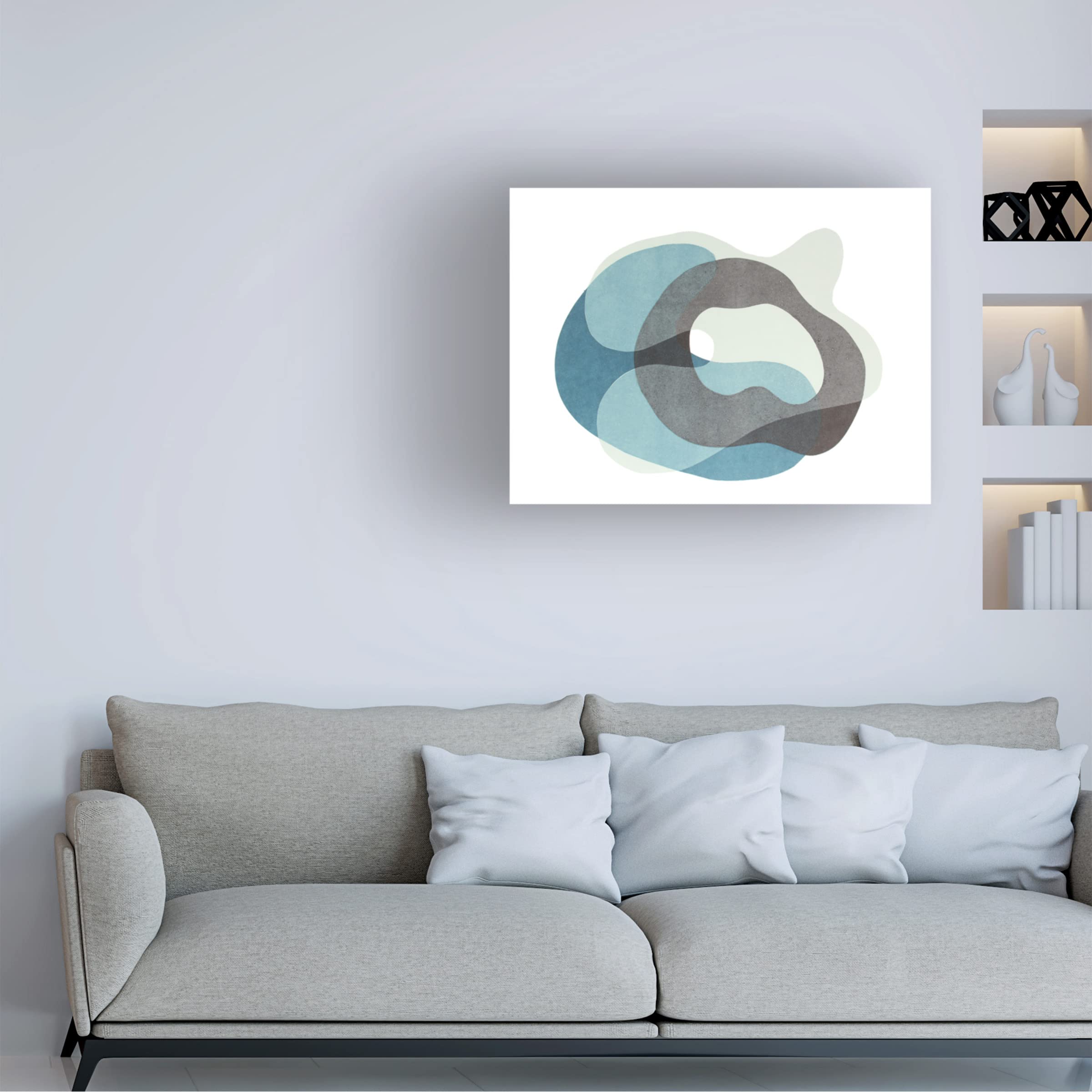 Trademark Fine Art 'Homage to Eames I' Canvas Wall Art Print by Rob Delamater - Mid-Century Modern Decor for Living Room, Office & Bedroom