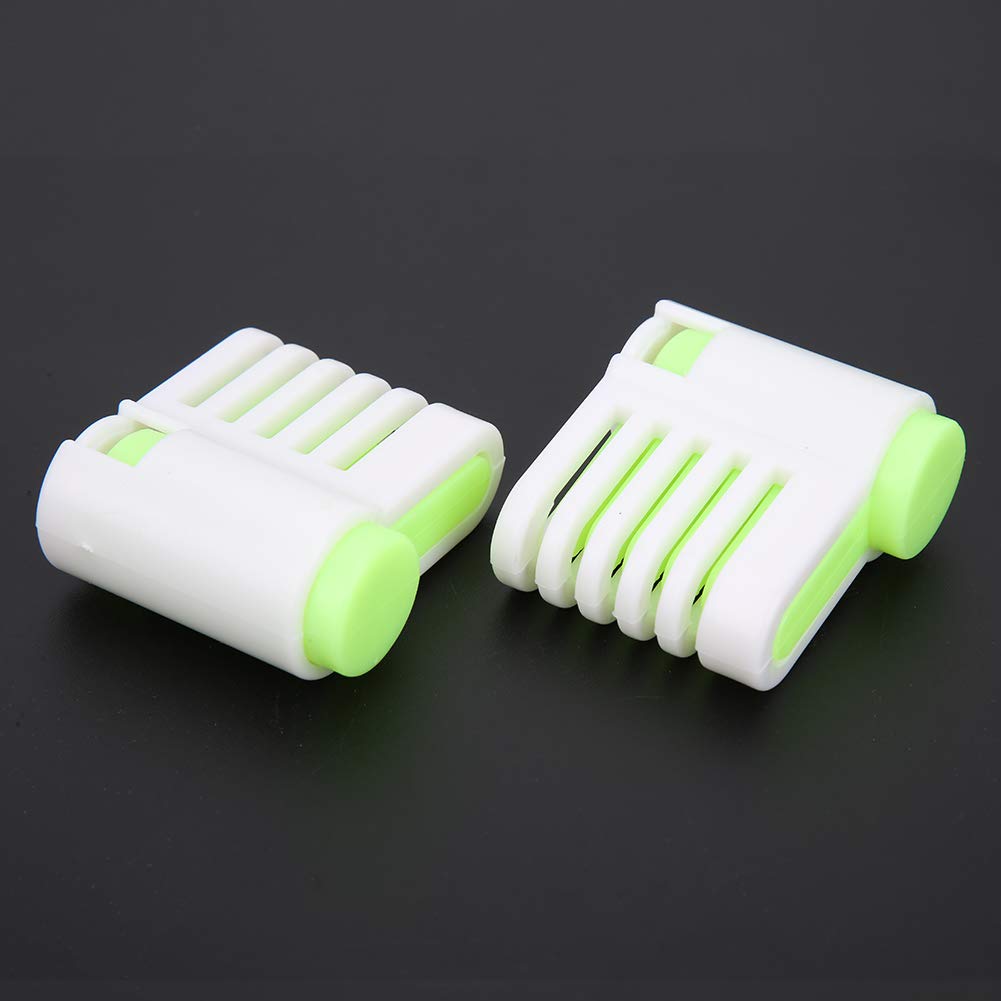 2Pcs Green Bread Slicers - Stainless Steel Cake & Toast Cutting Knife Set with Bread Stratification Guide - Perfect for Home Baking, Sandwich Making, and Kitchen Prep Tools