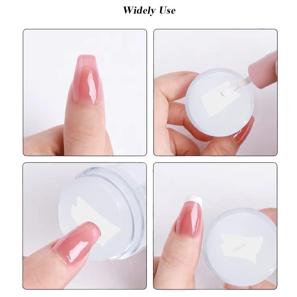 French Tip Nail Stamp Kit - Professional Nail Art Stamper with Silicone Stamps, Scrapers & Replaceable Heads | DIY Manicure Tools for Salon & Home Use | Perfect for French Nails, Acrylics & Gel Polish Designs