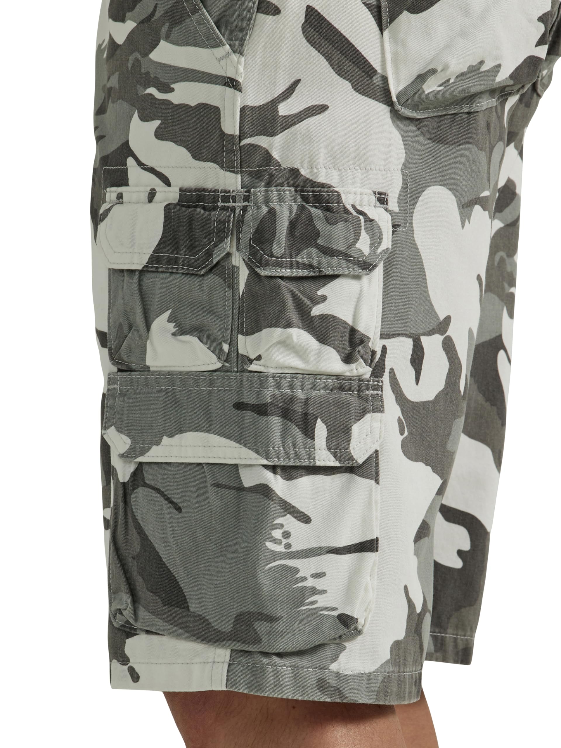 Wrangler Authentics Men's Premium Twill Cargo Shorts - Comfortable Casual & Outdoor Wear for Summer, Hiking, Travel and Everyday Use