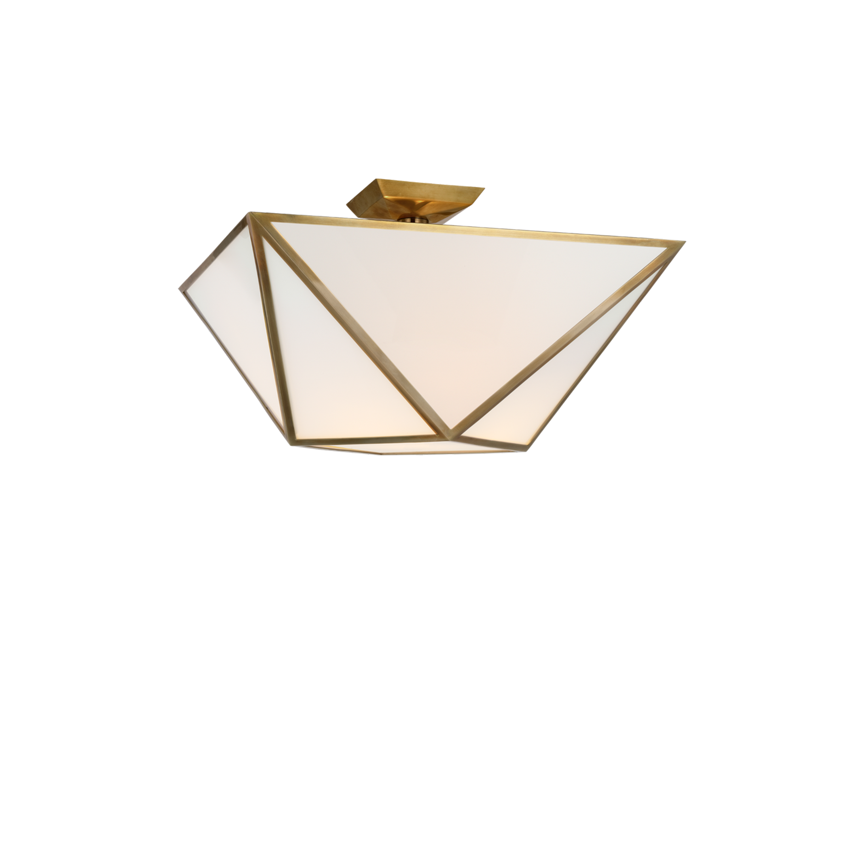 Lorino Large Semi Flush Mount Ceiling Light - Modern LED Fixture for Bedroom, Living Room & Kitchen | Energy-Efficient Indoor Lighting Solution