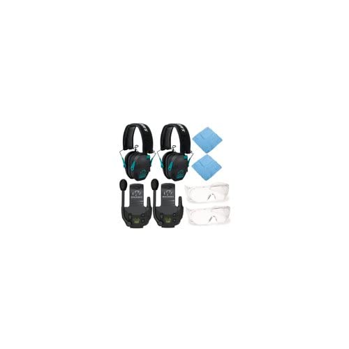 Walker's Razor Electronic Shooting Earmuffs 2-Pack - Noise Cancelling Hearing Protection with Walkie Talkie Communication & OTG Glasses - Perfect for Hunting, Shooting Range, Construction and Outdoor Activities