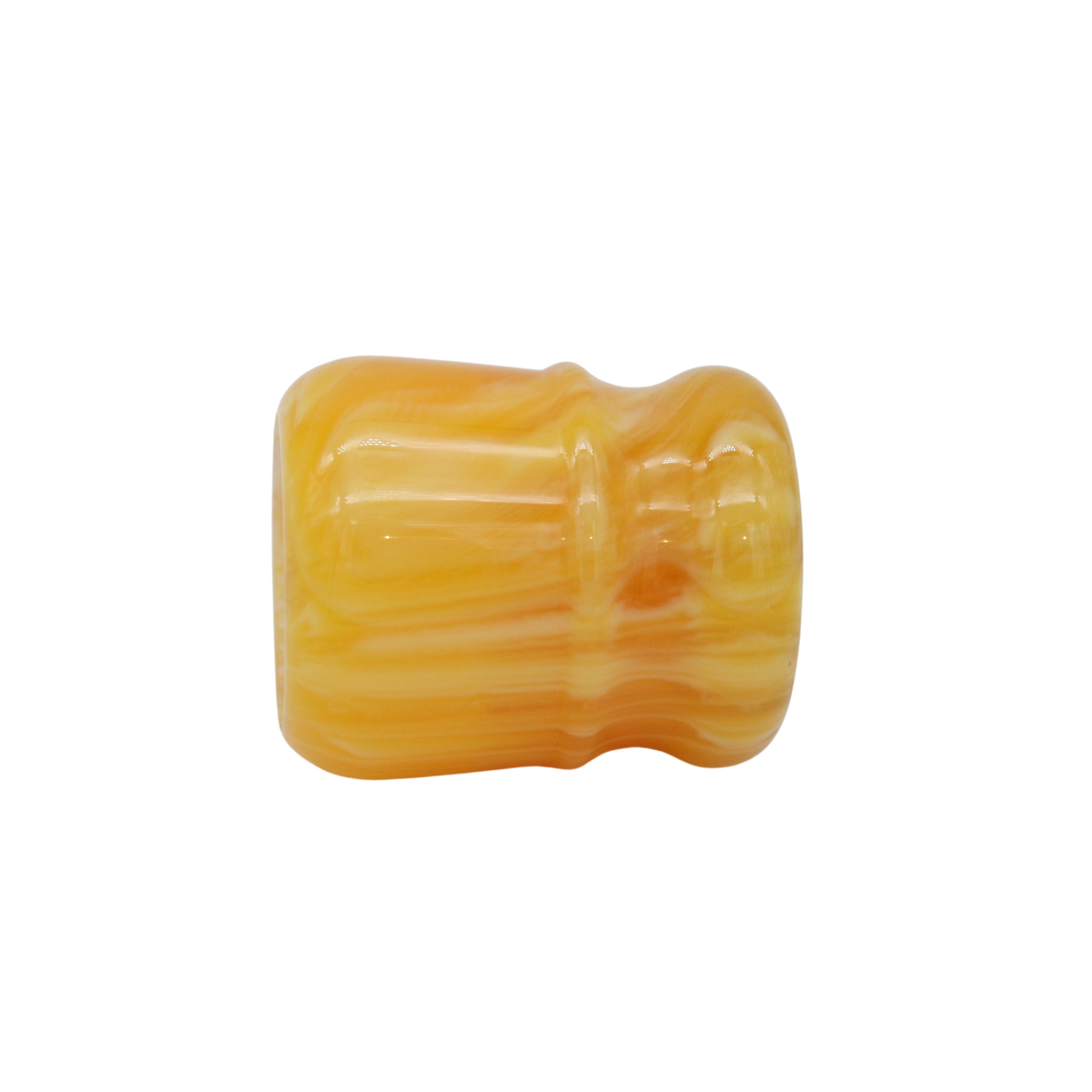 Premium Amber Handcrafted Shaving Brush Handle for 24mm & 26mm Knots - Luxury Wet Shaving Accessory for Men's Grooming & Beard Care Routine